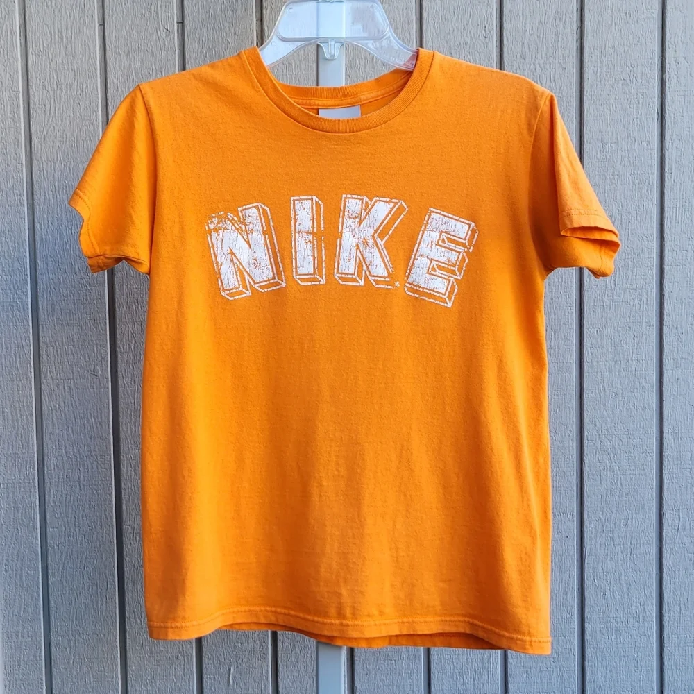 NIKE | Orange Unisex T-shirt | Ladies Small